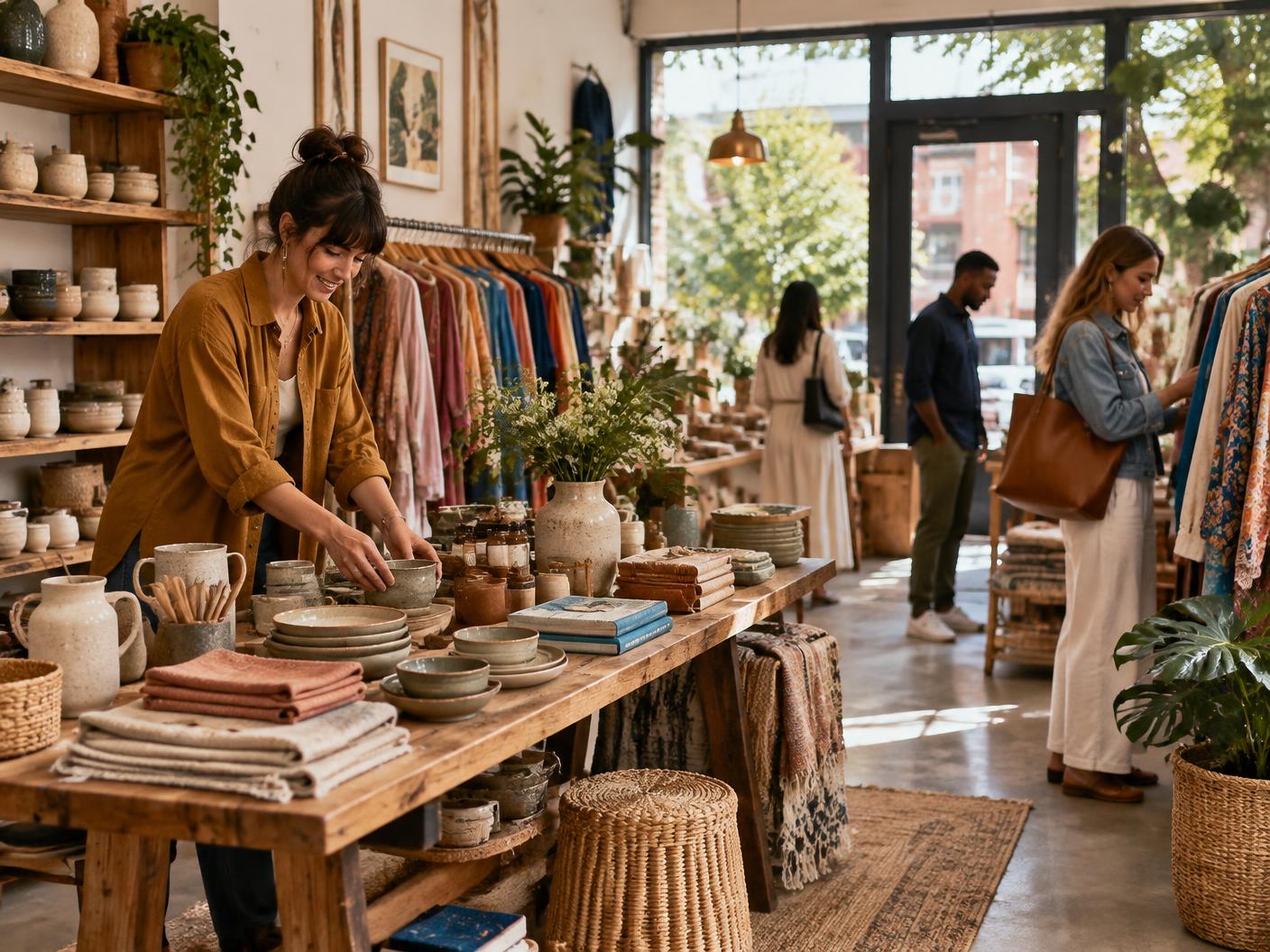 Curated independent apparel store